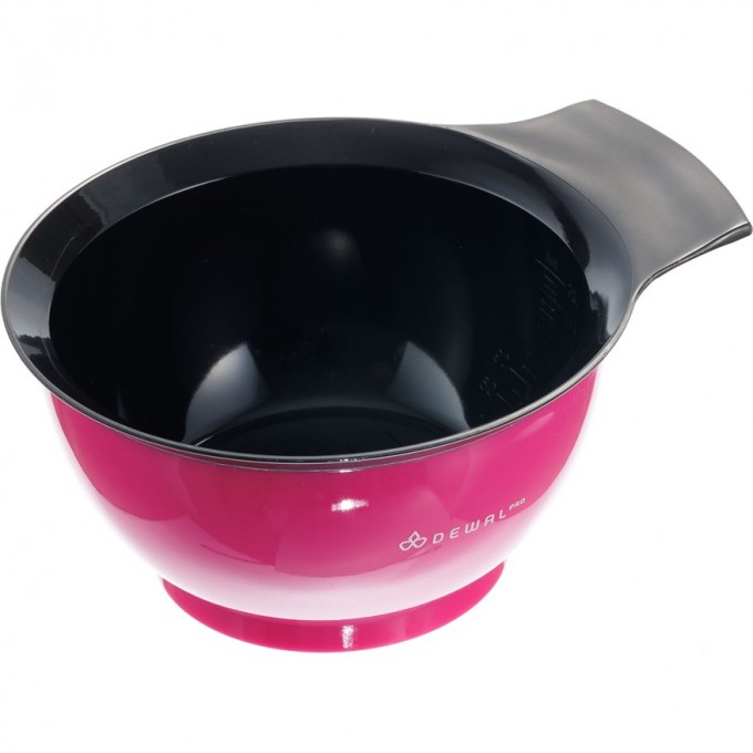 Чаша для краски DEWAL, с ручкой, с прорезиненной вставкой 330 мл T-006fuchsia Чаша для краски DEWAL, с ручкой, с прорезиненной вставкой 330 мл T-006fuchsia