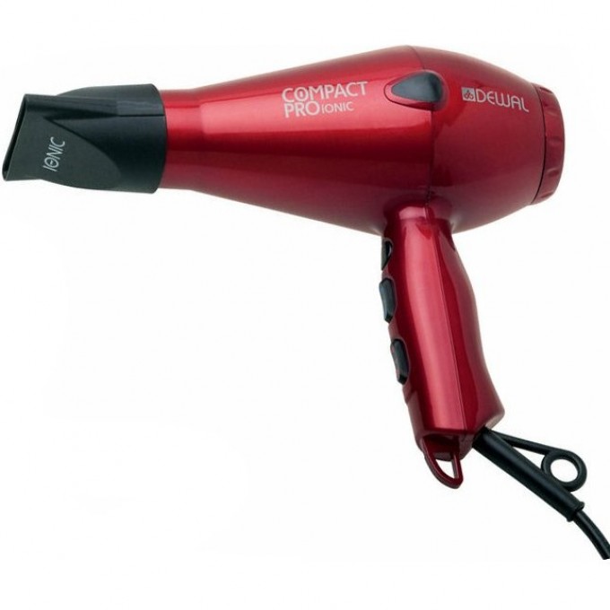 Фен 2000 Вт Compact Pro ionic DEWAL 03-6008-Red* Фен 2000 Вт Compact Pro ionic DEWAL 03-6008-Red*