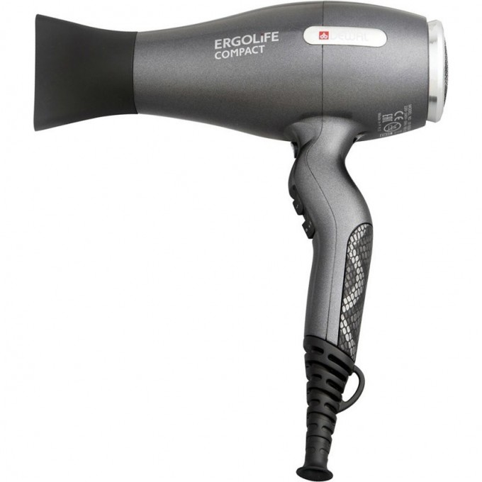 Фен 2000 Вт ErgoLife Compact DEWAL 03-002 Grafit Фен 2000 Вт ErgoLife Compact DEWAL 03-002 Grafit
