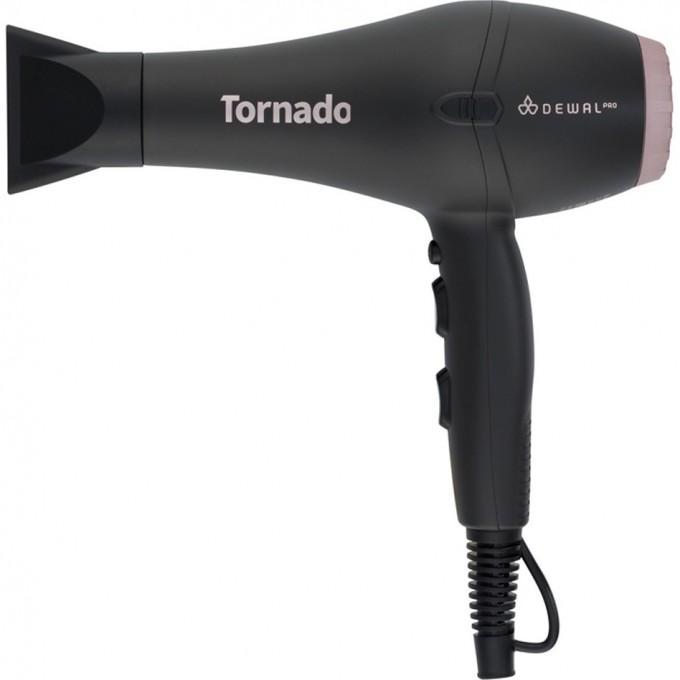 Фен DEWAL PRO TORNADO, серый, 2300Вт, ионизация, 2 насадки 03-8010 Grey Фен DEWAL PRO TORNADO, серый, 2300Вт, ионизация, 2 насадки 03-8010 Grey
