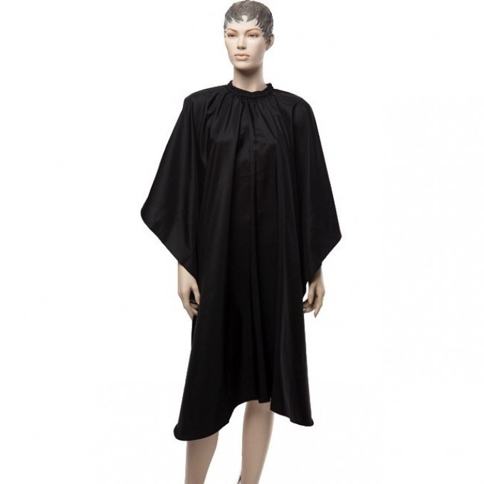 Пеньюар для стрижки МАТОВЫЙ DEWAL AA09Black Пеньюар для стрижки МАТОВЫЙ DEWAL AA09Black