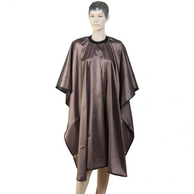 Пеньюар для стрижки "Глянец" 128 х 146 см DEWAL AA04Brown Пеньюар для стрижки "Глянец" 128 х 146 см DEWAL AA04Brown