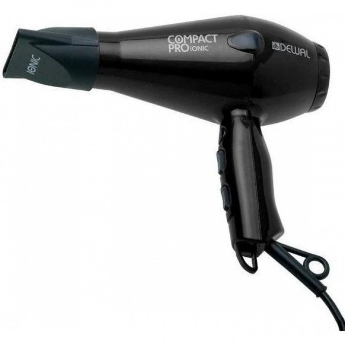 Фен 2000 Вт Compact Pro DEWAL 03-6008 black Фен 2000 Вт Compact Pro DEWAL 03-6008 black